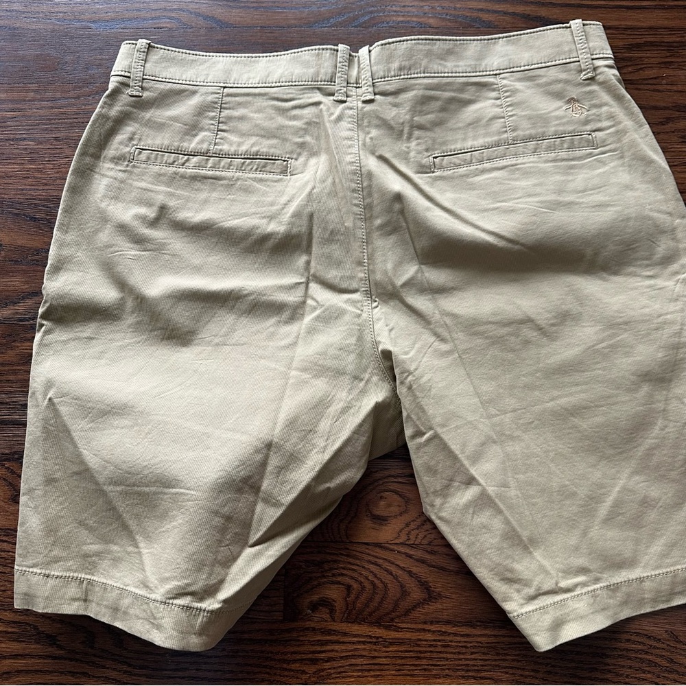 Penguin Khaki Cotton Twill Shorts - Picture 10 of 15